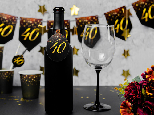 Pezsgő vodka medálok negyvenedik születésnapra - 8 db.