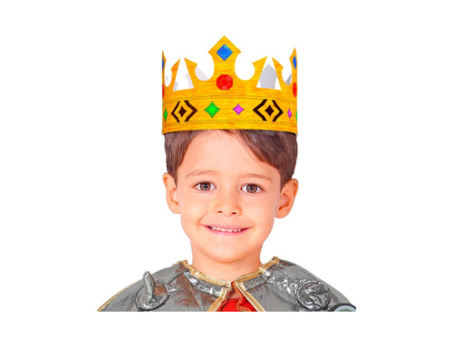 6 darabos papírkorona készlet festéshez - 3 minta - mix