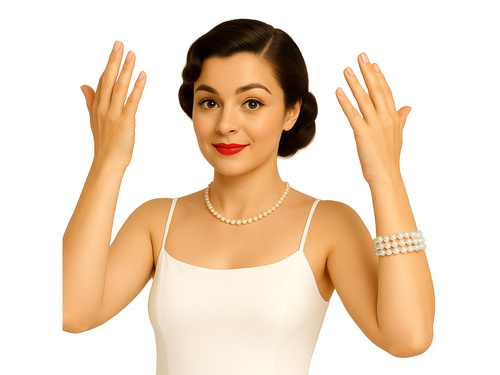 Gyöngy karkötő - 1 db.