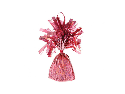 Fóliasúlyok héliummal töltött léggömbökhöz - holografikus rózsaszín-arany - 145 g