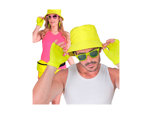 Neon sárga ujjatlan kesztyű