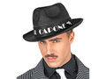 Fekete Al Capone gengszter kalap - 1 db.