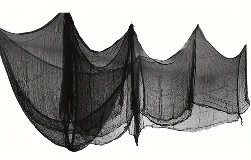 Fekete Halloween háló - 210 x 300 cm - 1 db.