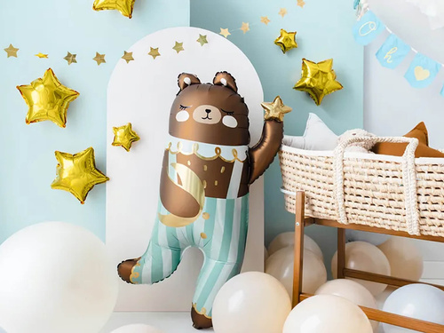 Kék mackó fólialufi - 55 x 90 cm - 1 db.