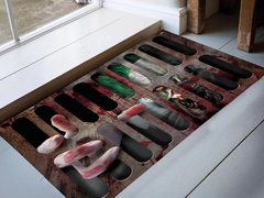 Bohóc ajtószőnyeg - 60x40 cm - 1 db.