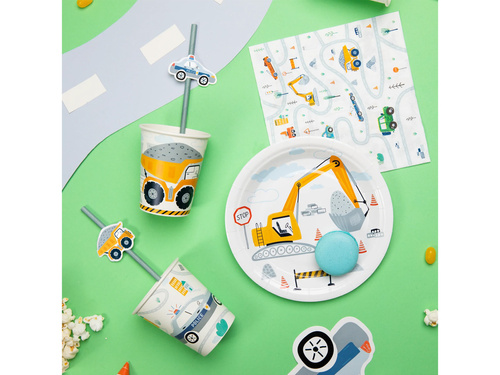 Auta papírpoharak - 220 ml - 6 db.