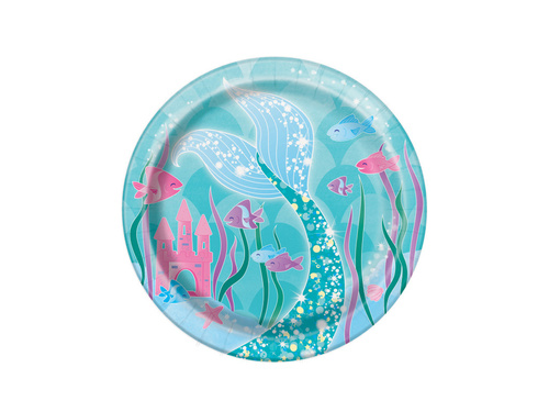 Pohár + szalvéta + papírtányér készlet Sellő - 32 db.