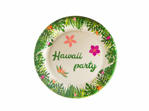 Csészék + szalvéták + papírtányérok Hawaii Party - 44 db.
