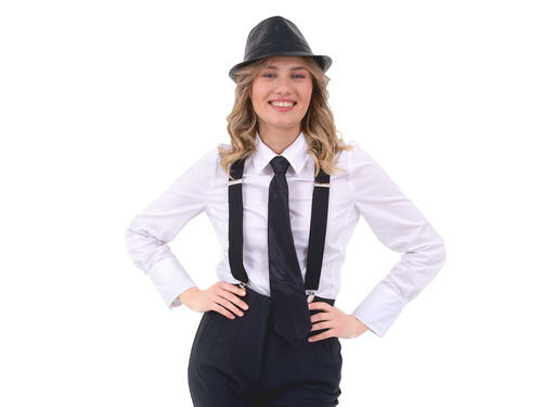 Fekete nyakkendő - 45 cm - 1 db.