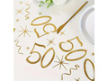 Nyomtatott asztali futó dekoráció 50. születésnapra - 28 cm x 5 m - 1 db.