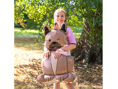 Fólialufi álló bulldog kutya - 60x98 cm - 1 db.