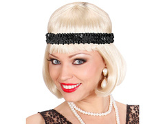 Retro fekete karszalag - 1 db.