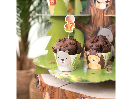 Cupcake liners Forest friends - 6 db.