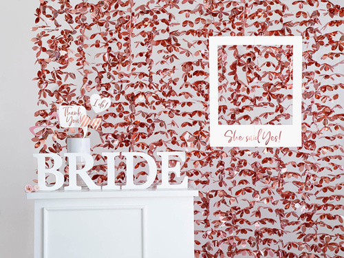 Fa dekoráció B betű - fehér