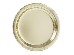 Arany papírtányérok - 23 cm - 8 db.
