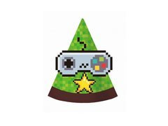 Születésnapi sapkák Game On - 6 db.