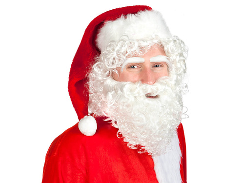 Mikulás paróka szakállal és szemöldökkel - 1 kpl.