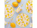 Citromos papírtányér - 23 cm - 8 db.