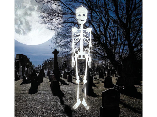 Fluoreszkáló függő dekoráció Skeleton - 75 cm - 1 db.