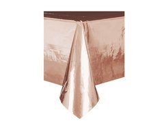 Fém asztalterítő rózsaarany - 137 x 274 cm - 1 db.