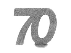 Asztali dekoráció Hetven ezüst 70-es évek - 1 db.