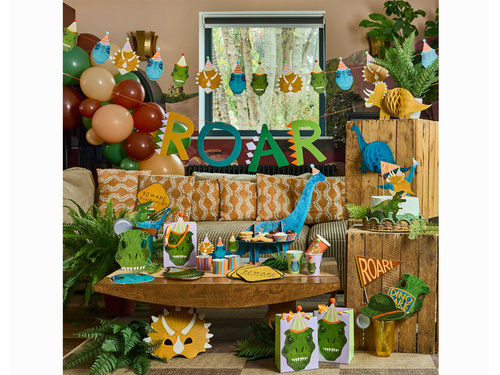 Figyelem Dinoszaurusz szalvéták - 33 cm - 16 db.