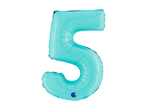 Fólia lufi 5 pasztellkék - 14" - 1 db.