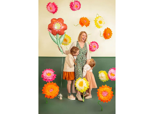 Akasztós selyempapír dekoráció Virágok - 35 cm - 3 db.