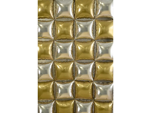 Fólialufi arany és ezüst négyzetek - 35 x 35 cm - 4 db.
