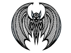 Tányérállvány - Denevér - 38 cm - 1 db.