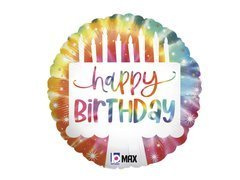 Boldog születésnapot torta fólialufi - 46 cm - 1 db.