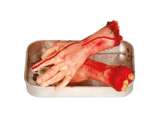 Levágott véres kéz - 30 cm - 1 db.