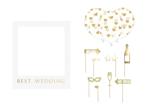 Fotó kellékek szelfi kerettel - 12 db.