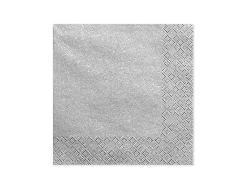 Ezüst szalvéták - 33 cm - 20 db.
