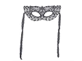 Fekete csipke farsangi maszk - 1 db.