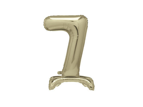 Fólia lufi 7-es számmal arany - 76 cm - 1db.