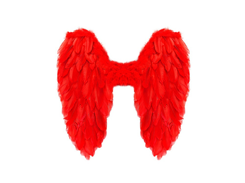 Piros összecsukható tollszárnyak 50×50 cm