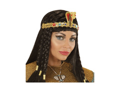 Fényűző egyiptomi szalag kígyóval és ékszerekkel