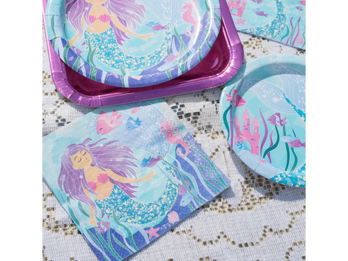 Sellő születésnapi szalvéták - 16 db.