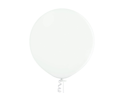 Pasztell fehér latex lufi - óriás 90 cm - 1 db.