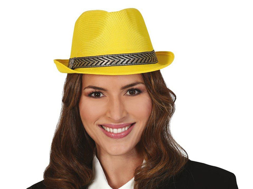 Gengszterkalap sárga - 1 db.