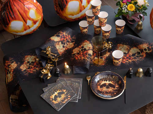 Halloween koponyás papírpoharak - 270 ml - 10 db.