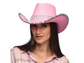 Rózsaszín flitteres cowboy kalap - 1 db.
