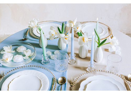 Zsálya fagyott kúpgyertya - 24 cm - 10 db.