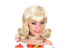 Flip 1960-as évekbeli szőke parókája.