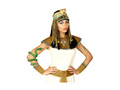 Exkluzív egyiptomi fejdísz kígyóval és gyöngyökkel