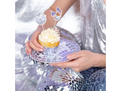 Ezüst diszkópálcika - 8 db.