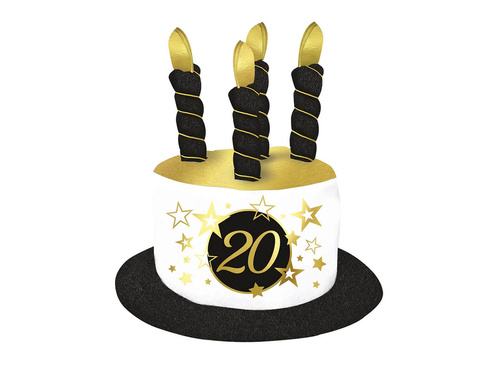 Kalapos gyertyák 20. születésnapra - 1 db.