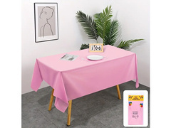 Rózsaszín fóliás terítő - 137 x 274 cm - 1 db.