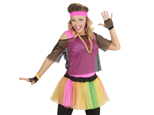 Fekete hálós kesztyű rövid